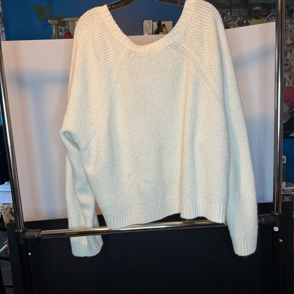 Torrid Cream Button-Up Cardigan Sweater Size 4 - Picture 6 of 7